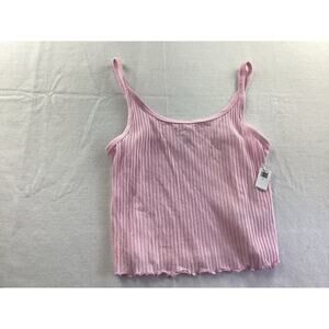 Old Navy Petal Pink Ribbed Tank Top *New* sz XL